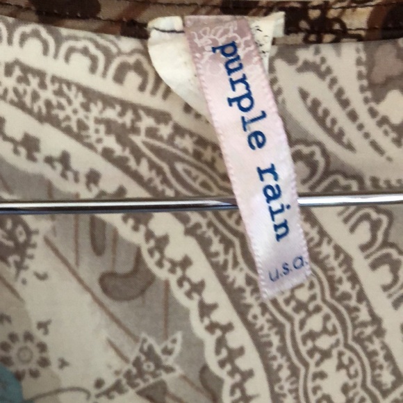 Y2k Purple Rain Patterned dress - Picture 4 of 10